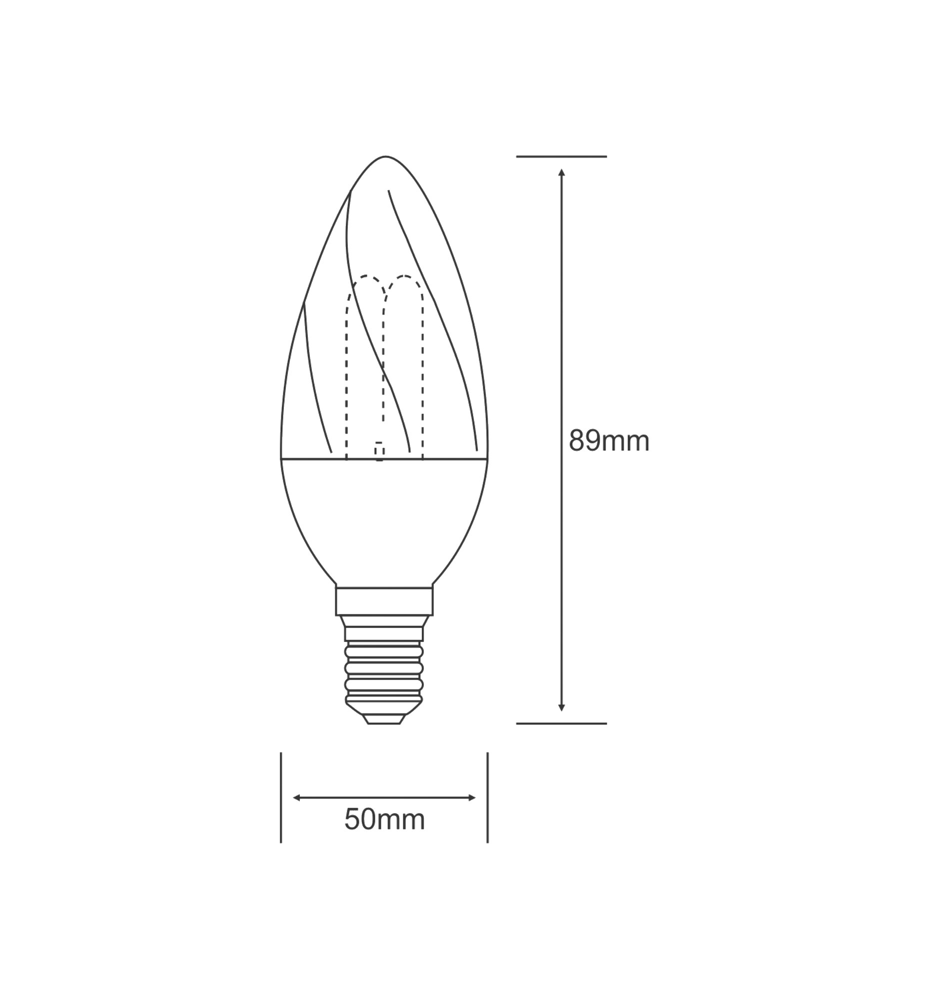 Extra Mini Sup Twisted Candle Compact Fluorescent Luxram Decorative Candle